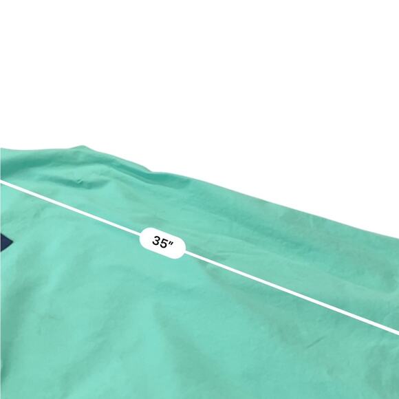 Sail to Sable Color block Navy blue & mint green Classic Tunic Dress Size Medium - Picture 9 of 11